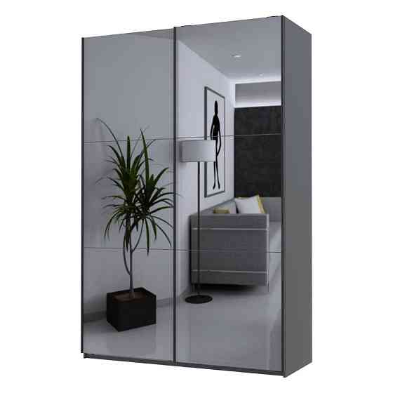 Шафа купе Doros G-Caiser Антрацит 2 Дзеркала / 3 частини 160х60х240 (42005409) (DRS-012242) Львів