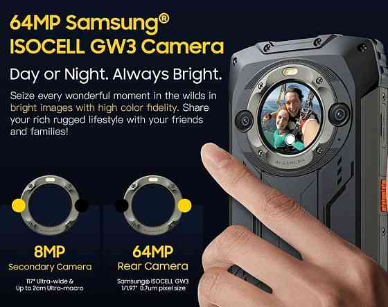 Телефон Blackview BV9300 Pro 8/256Gb. Black 120Hz.G99 15080mAh. 33w . NFC 64MP. Киев