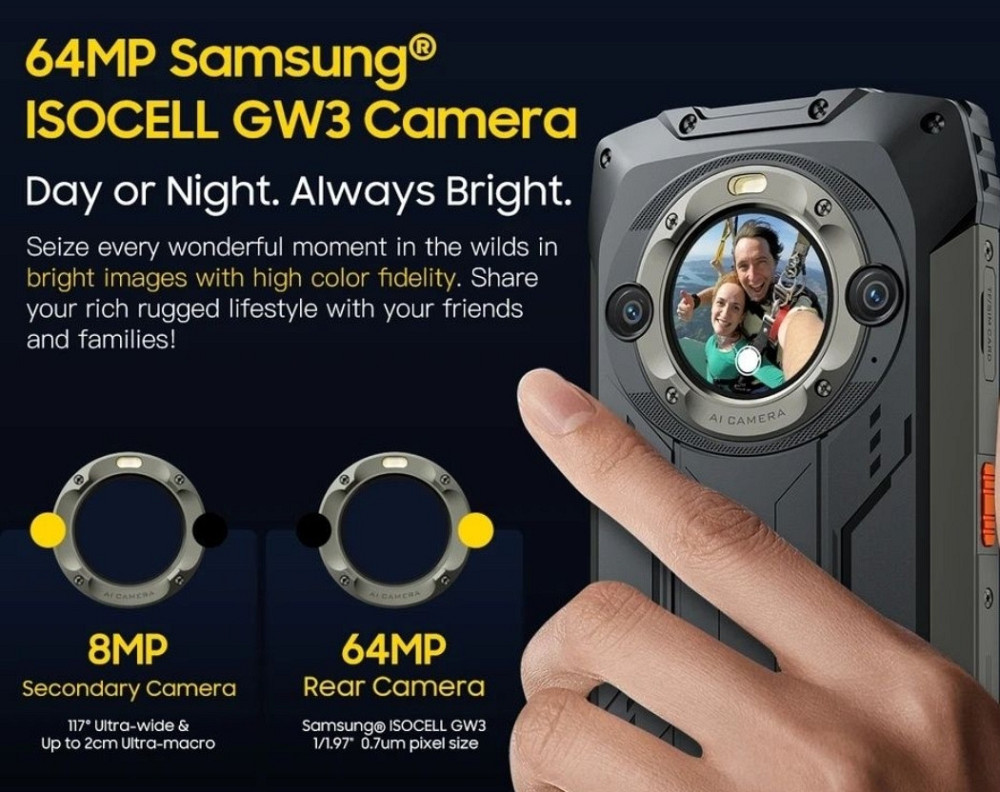 Телефон Blackview BV9300 Pro 8/256Gb. Black 120Hz.G99 15080mAh. 33w . NFC 64MP. Киев - изображение 3