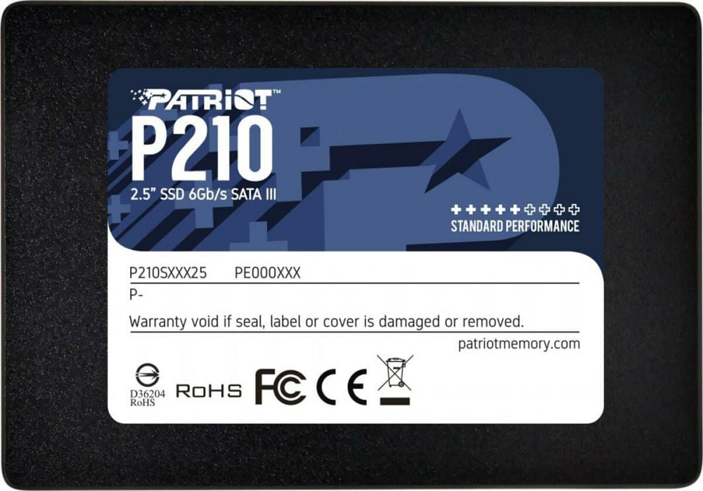 SSD Patriot P210 128GB 2.5" 7mm SATAIII 3D QLC Киев - изображение 2