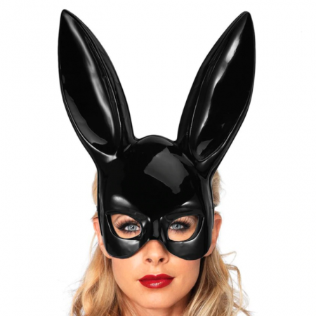 Маска Кролик PlayBoy Lux (чорна) Київ