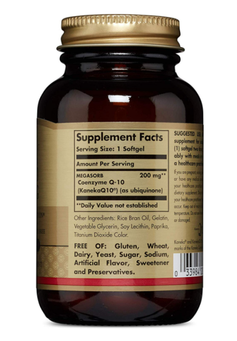 Коэнзим Q10 Solgar Megasorb CoQ-10 200 мг 30 caps Киев - изображение 2