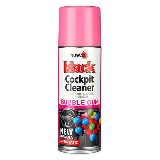 Поліроль для панелі приладів Nowax Cockpit Cleaner Spray Бабл Гам, 200мл Львів