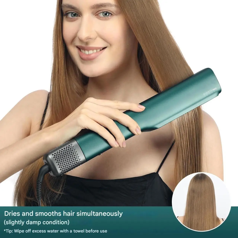 Випрямляч для волосся PARWIN PRO BEAUTY, іонний випрямляч та стайлер для вологого та сухого волосся, професійний повітряний Київ - фото 10