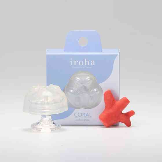 Стимулятор для ероганих зон IROHA Petit — Coral, можна охолоджувати й нагрівати Sex Aura Київ