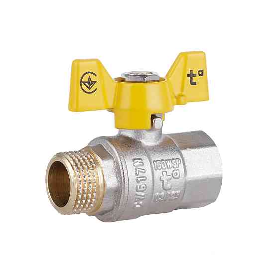 Кран кульовий Thermo Alliance Standart 1/2" ВН для газу (метелик) SD607NG15PN40 Київ