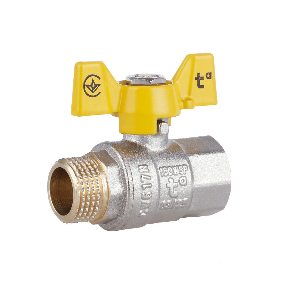 Кран кульовий Thermo Alliance Standart 1/2" ВН для газу (метелик) SD607NG15PN40 Київ - фото 1