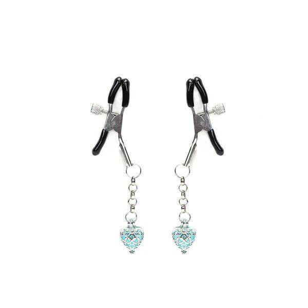 Зажимы для сосков Liebe Seele Glow-in-dark Nipple Clamps Light Blue Sex Aura Киев - изображение 1
