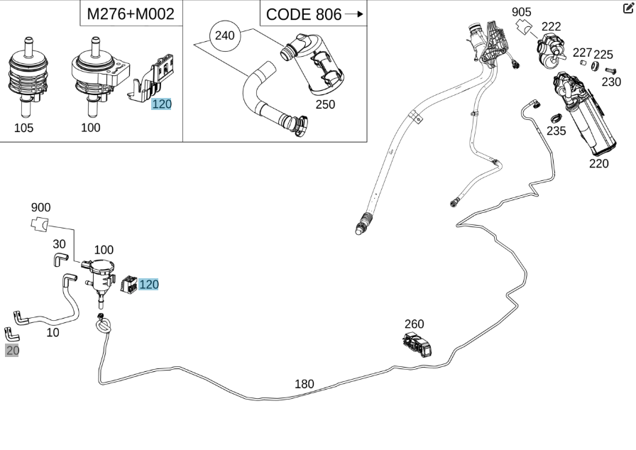Mercedes-Benz  A1664760636 Кронштейн клапана регенерації на розширювальному бачку C-Class W205 GLC X253 E-class W213 SLK/SLC R172 ML/GLE W166 GLE Coup Одесса - изображение 2