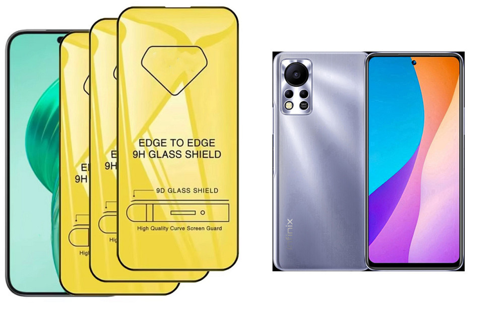 Захисне скло DefenzoGlass для Infinix Hot 11S – подвійна міцність Київ - фото 1