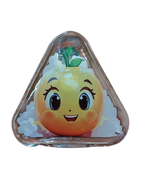 Сольова грілка багаторазова кишенькова трикутна з принтом апельсина самонагріваюча грілка для рук Київ - фото 1