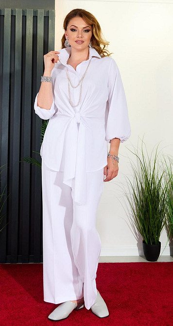 Белый брючный костюм (50) Киев - изображение 1