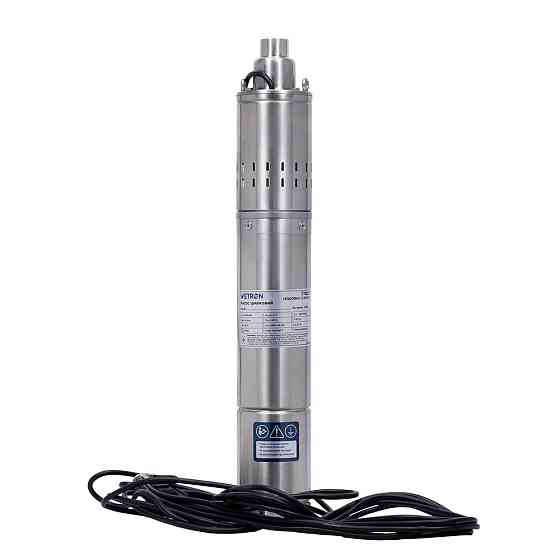 Насос шнековий 0.5кВт H 107(34)м Q 40(30)л/хв Ø96мм 10м кабелю WETRON 4QGDMw1.8-50-0.5 (778232) Рівне
