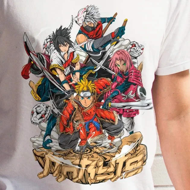 Футболка для подростка мальчика с принтом Наруто Команда Сім Размер 160 Anime10055 Днепр - изображение 6