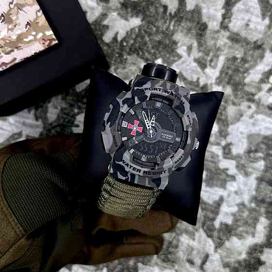 Patriot 005CMGYSU ЗСУ Сірий камуфляж Паракордовий ремінець Army Green + Коробка SBR Київ