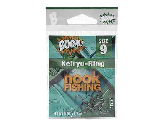 Крючок для мирной рыбы Keiryu-Ring No9 (10 шт/уп) (BN) ТМ BOOM Киев