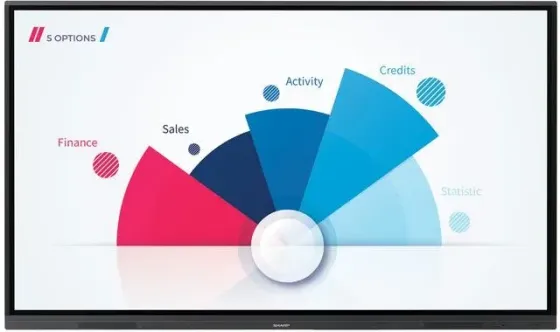 Монитор Sharp  Pn L862B + Uchwyt I Kabel Hdmi Киев