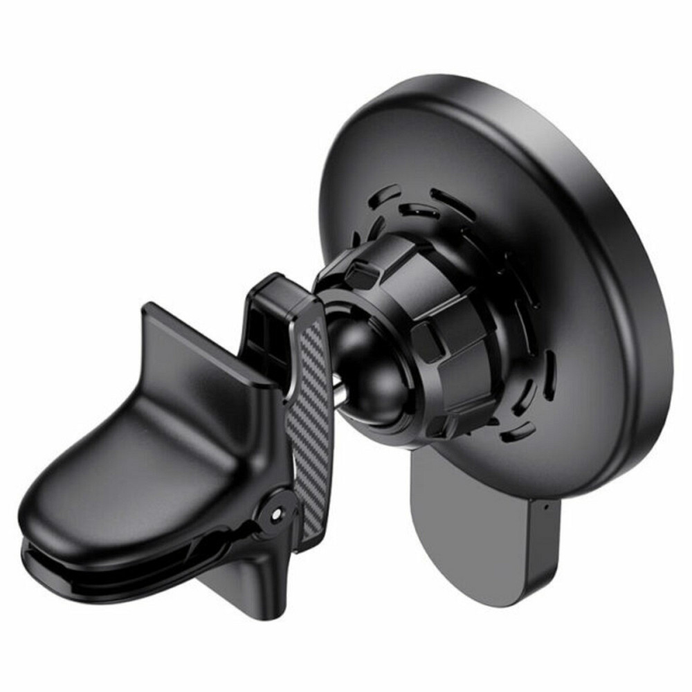 Тримач для мобiльного з БЗП HOCO CA85 Ultra-fast magnetic wireless charging car holder Black Київ - фото 2