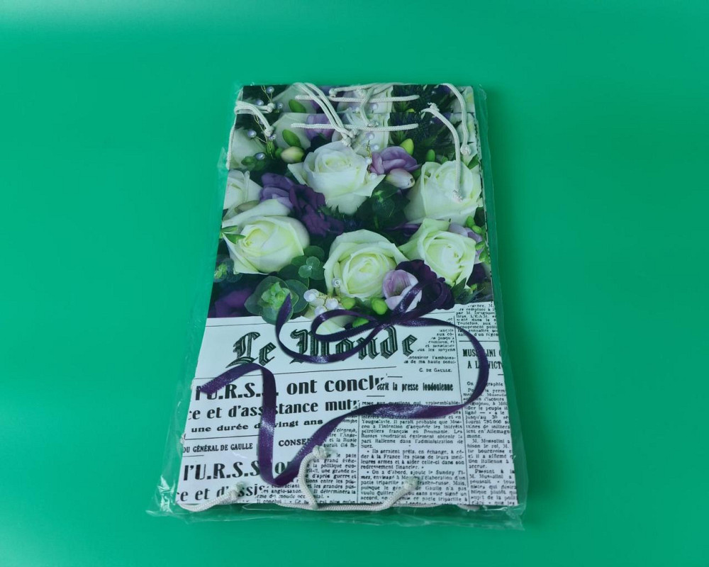 Большой бумажный пакет вертикальный  25/37/8(артBV-070) (12 шт) Харьков - изображение 4