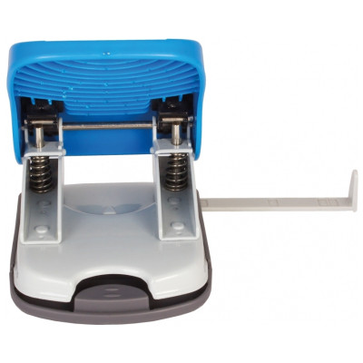 Діркопробивач Economix з лінійкою 40 аркушів Синій (E40136) Вінниця - фото 2