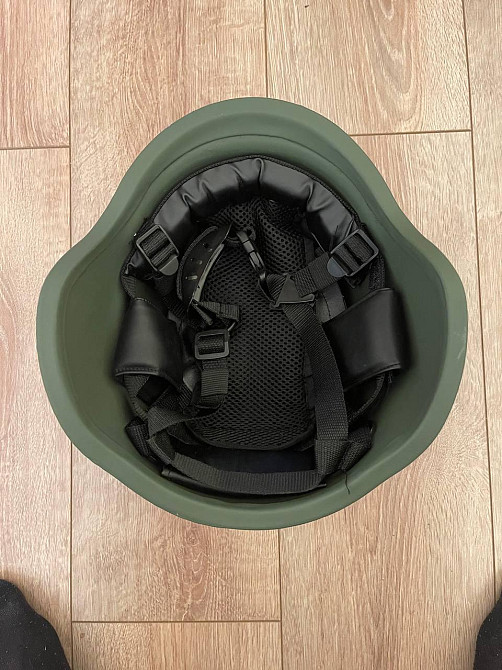 Каска кевларова NIJ 3A куленепробивна Шлем захисний (розмір L) Оливковий Київ - фото 5