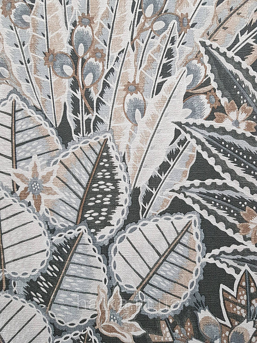 Шпалери вініл на флізеліні AS creation Metropolitan stories By Time 0,53х10 джунглі листя чорні сірі Київ - фото 1