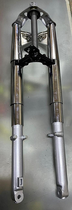 Вилка передня гідравлічна мопед Дельта (d-25mm) (внутр. пружина) Мукачево - фото 1