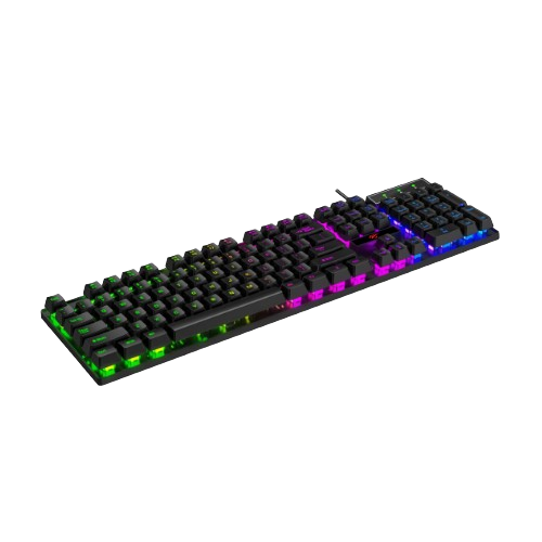 Клавіатура мембранна ігрова Havit HV-KB101L дротова USB чорний Житомир
