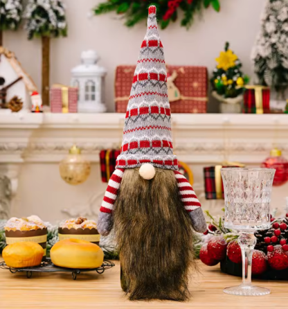 Чехол на бутылку новогодний Гномик 41 на 13 см разноцветный Киев