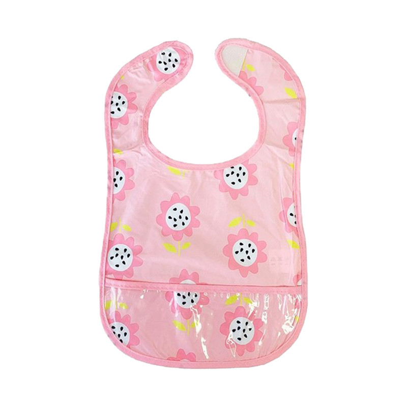 Дитячий слинявчик клейончатий MGZ-0601(Pink) на липучці Вінниця - фото 1