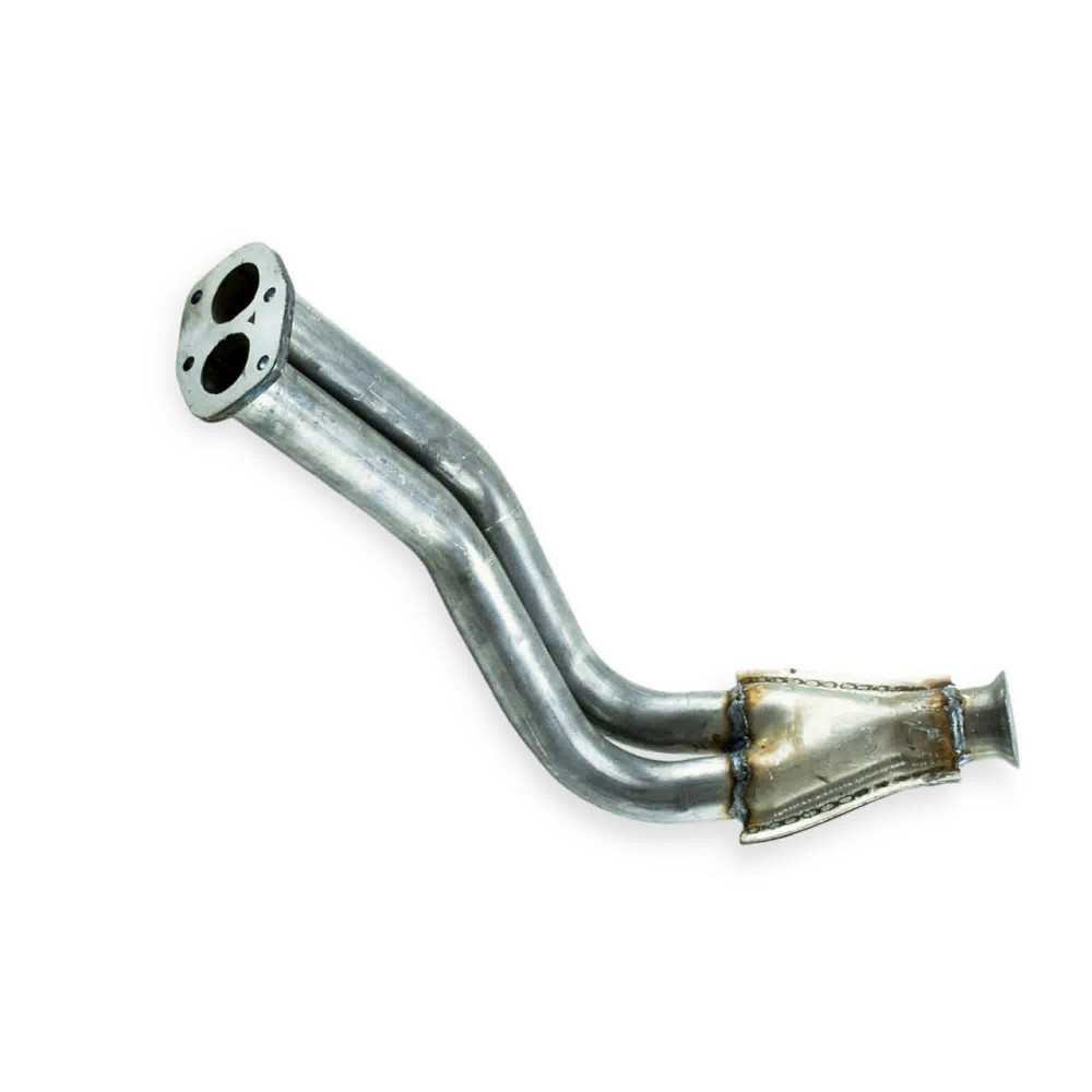 Труба 2108, 2109, 21099, 2113, 2114, 2115 алюминий (штаны) приемная Мукачево - изображение 1