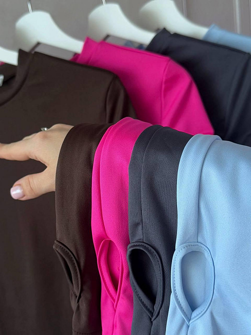 Жіночий повсякденний базовий лонгслів мікродайвінг Шоколад Одеса - фото 3