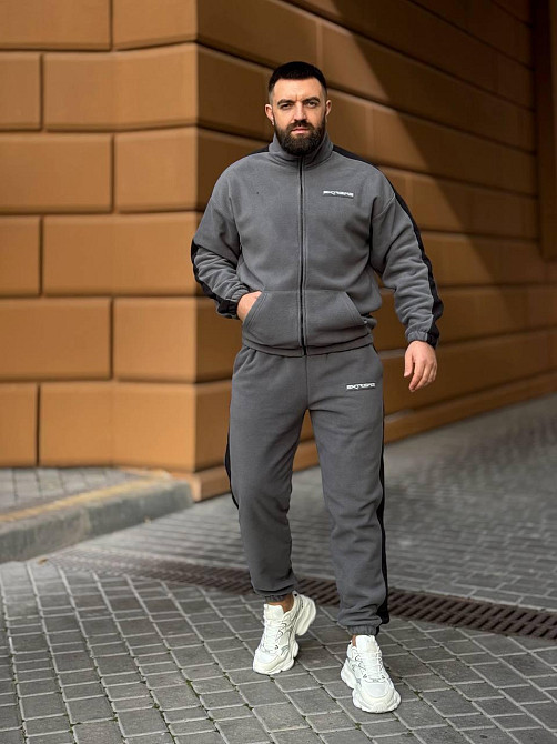 Мужской костюм на змейке L-XL, графіт Одеса - фото 8