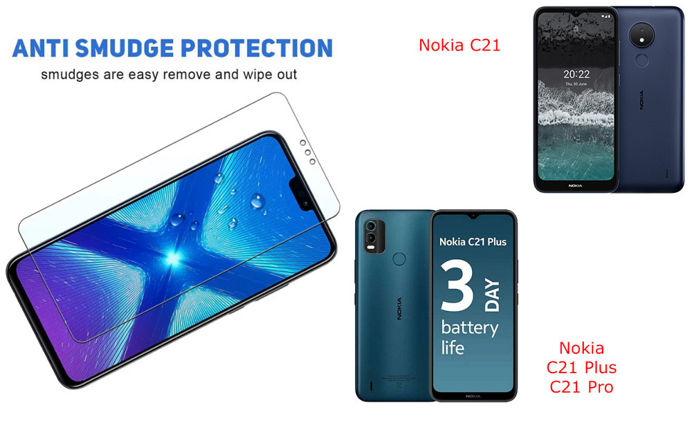 Защитное стекло NeoGlass для Nokia C21, C21 Plus, C21 Pro – ультрапрозрачное и устойчивое Киев - изображение 3