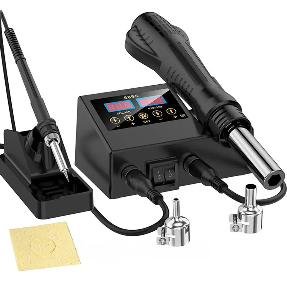 Паяльная станция 2в1 с термофеном / Паяльный фен / Паяльная станция с феном / Термофен Киев - изображение 8