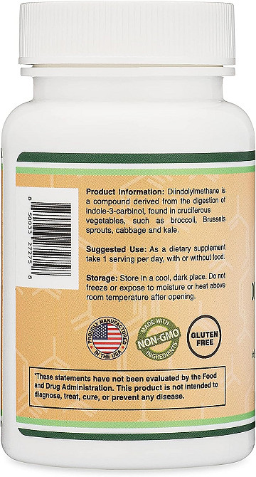 Дініндолілметан Double Wood DIM (Diindolylmethane) 400 mg (на 2 капсули), 60 capsules Луцьк - фото 3