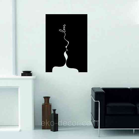 Декоративне настінне 3D Панно «Силует пари», Декор на стіну з об'ємом Київ