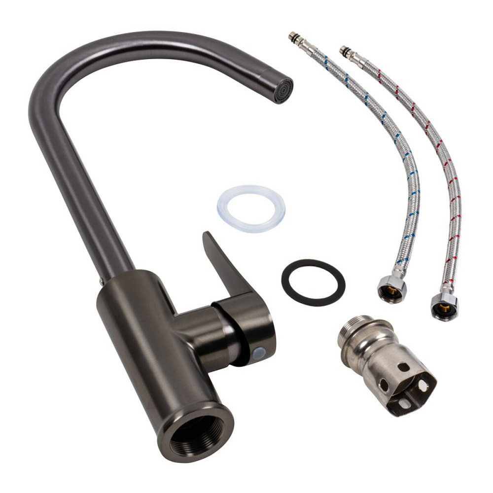 VALESO Кухонний змішувач VALESO TH36 PVD чорний Коломия - фото 3