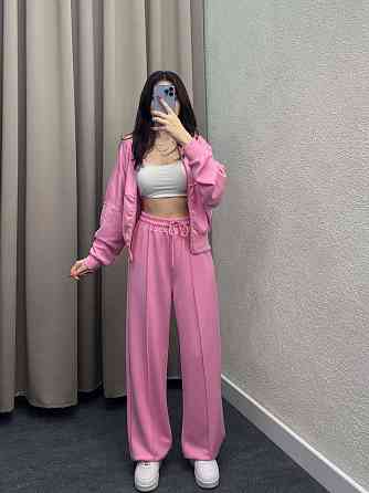 Жіночий костюм-двійка з широкими штанами Барбі 46/48 Харків