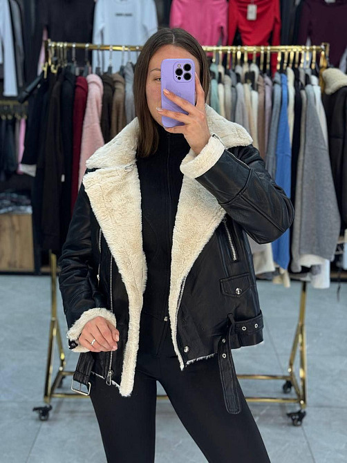 Жіноча Стильна та тепла дублянка в популярному фасоні Штучне хутро 44 Одеса - фото 1