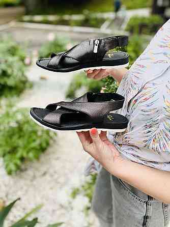 VIKTTORIO Босоніжки жіночі VIKTTORIO Лена чорні (літо, шкіра натуральна) (3682) Коломыя