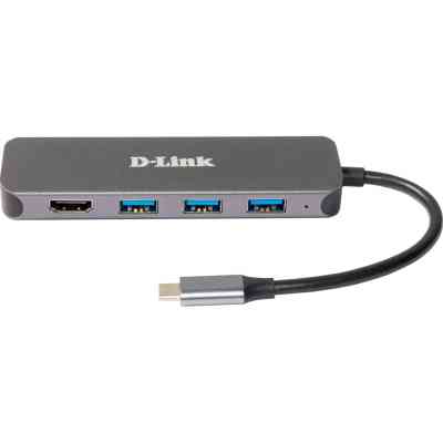 Концентратор D-Link USB-C 3xUSB3.0, 1xUSB-C, 1xHDMI (DUB-2333) Вінниця