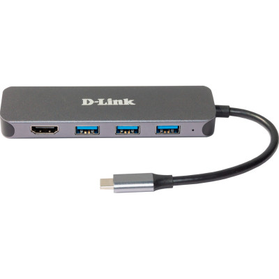 Концентратор D-Link USB-C 3xUSB3.0, 1xUSB-C, 1xHDMI (DUB-2333) Вінниця - фото 1
