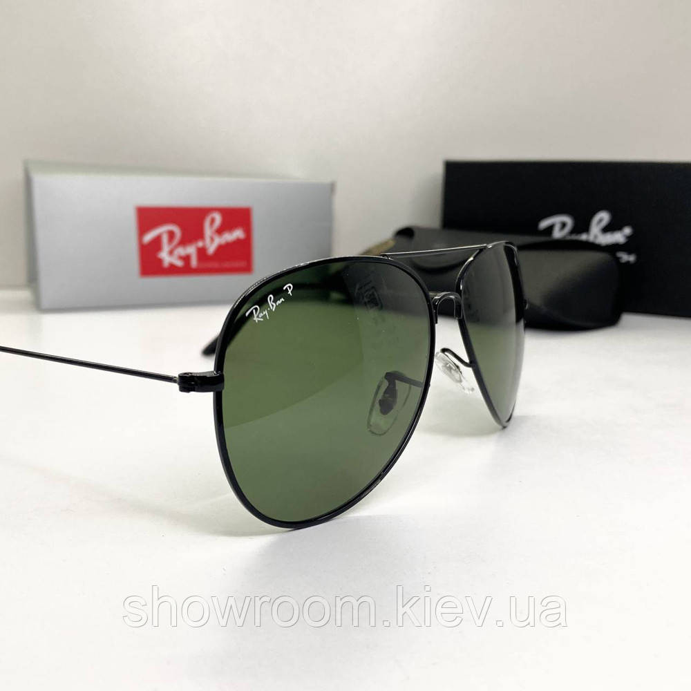 Чоловічі сонцезахисні окуляри Rb aviator polaroid (2912) Київ - фото 2