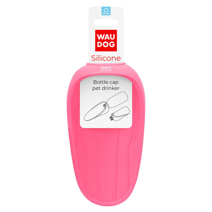 Поилка-насадка на бутылку WAUDOG Silicone, 165х90 мм розовый Киев - изображение 1