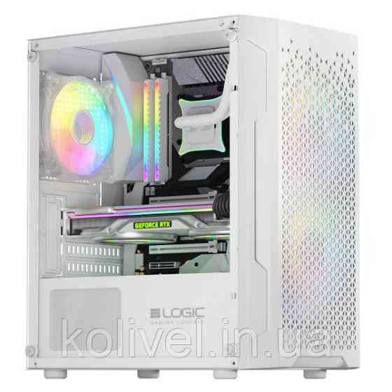 Корпус LogicConcept ARAMIS MESH+GLASS ARGB fans 3x120mm WHITE без БЖ mATX (AM-ARAMIS-20-0000000-0002) Киев