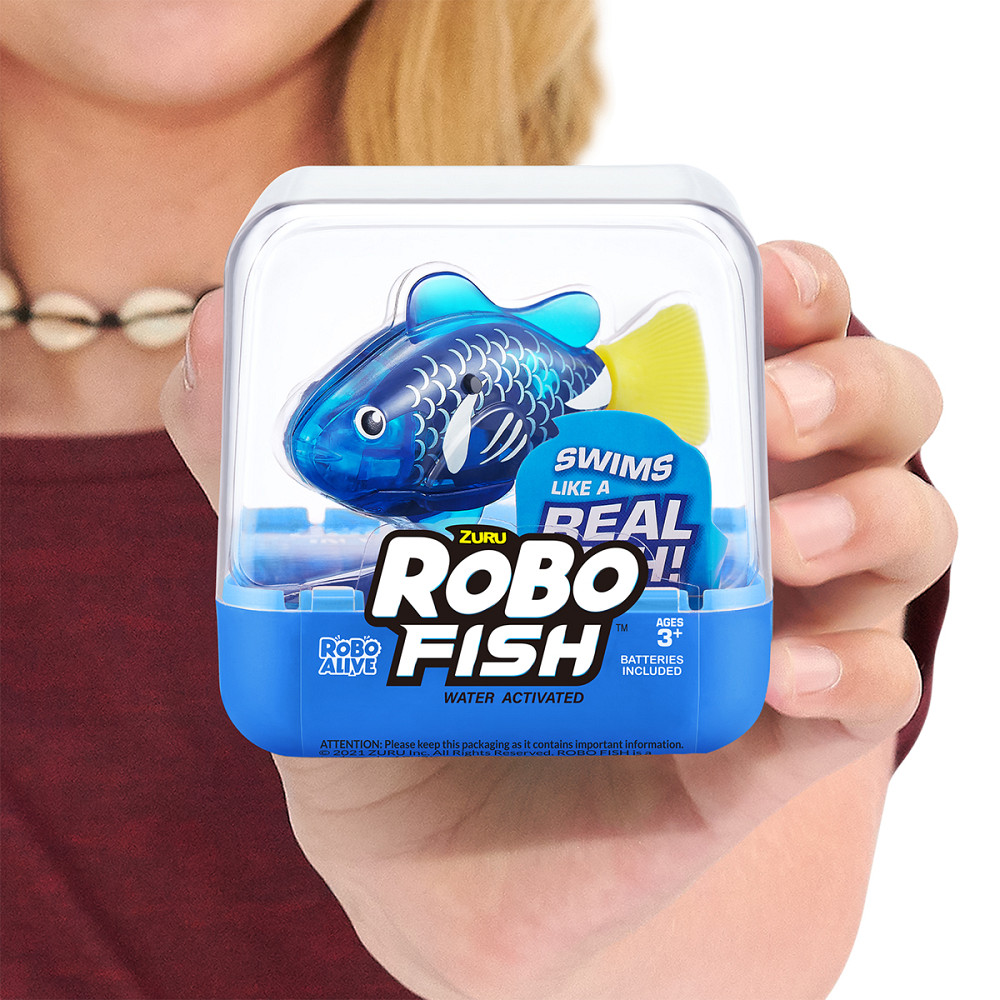 Інтерактивна іграшка Robo Alive S3 - Роборибка (синя) Дніпро - фото 2