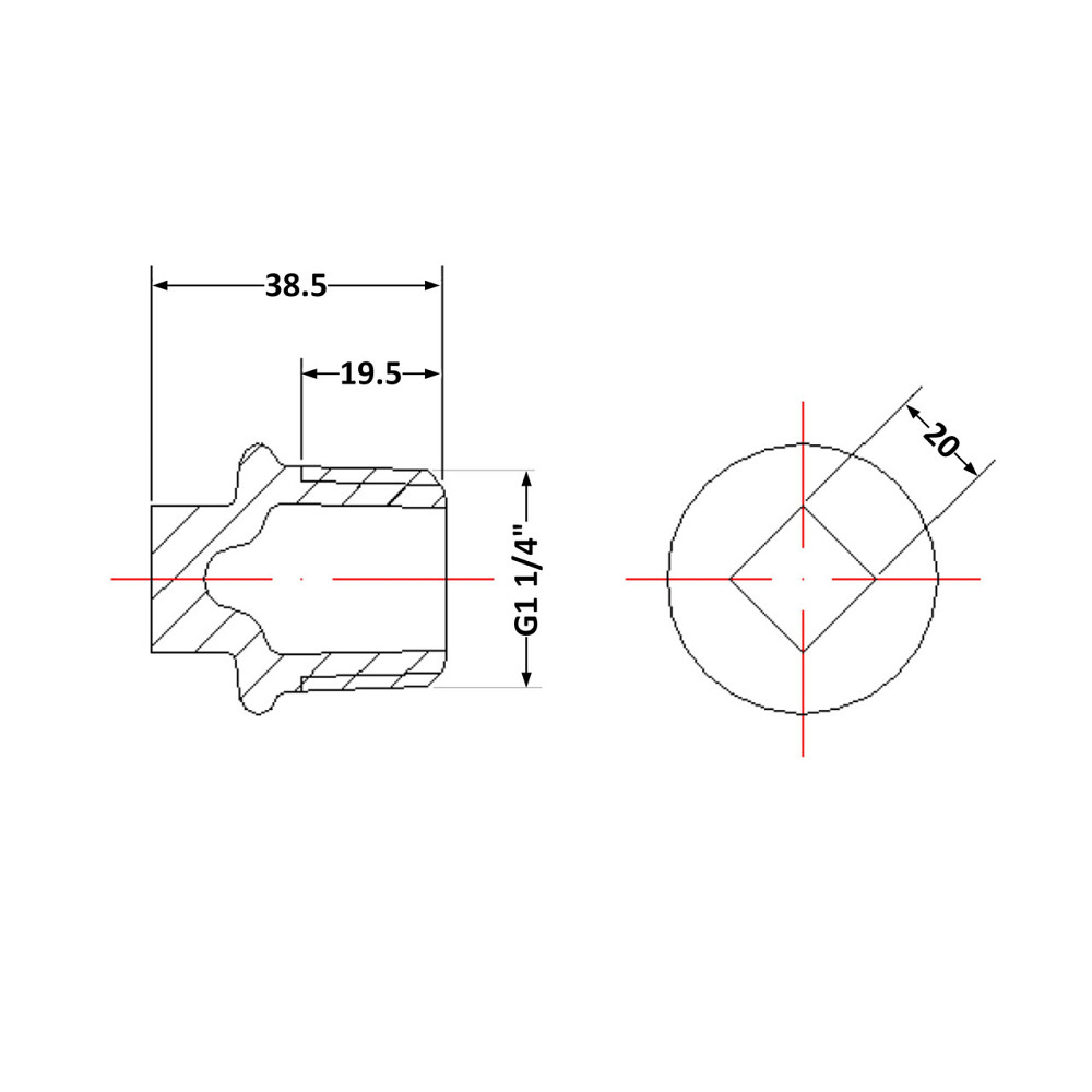 Заглушка чавунна 1/4 НР Київ - фото 2