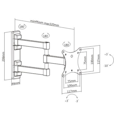 Кронштейн ITech LCD33B Вінниця - фото 3