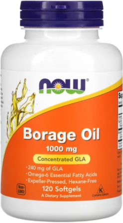 Масло Огуречника NOW Foods Borage Oil 1000 mg 120 кап Киев
